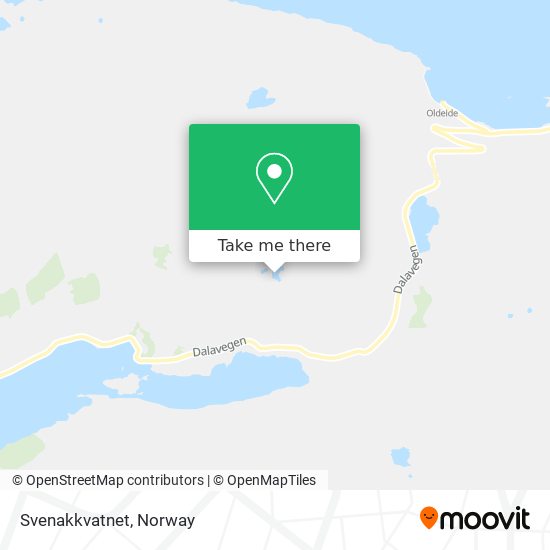 Svenakkvatnet map