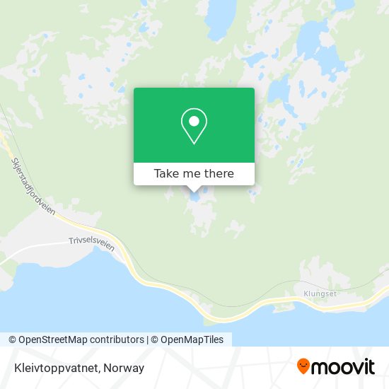 Kleivtoppvatnet map