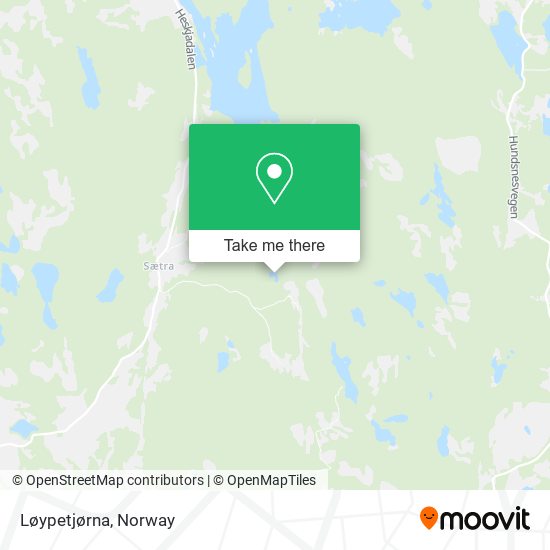 Løypetjørna map