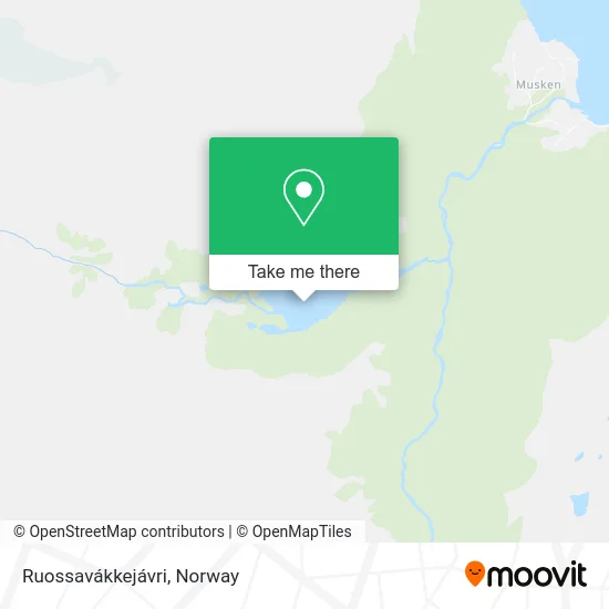 Ruossavákkejávri map