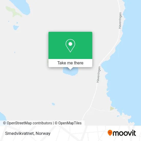 Smedvikvatnet map