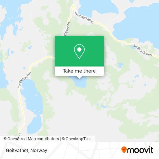 Geitvatnet map