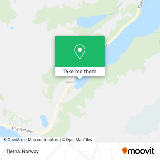 Tjørna map