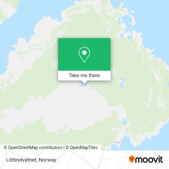 Litltindvatnet map