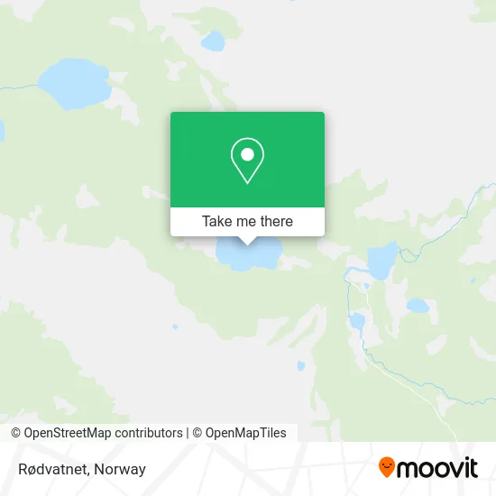 Rødvatnet map