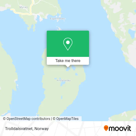 Trolldalsvatnet map