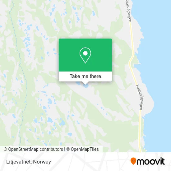 Litjevatnet map