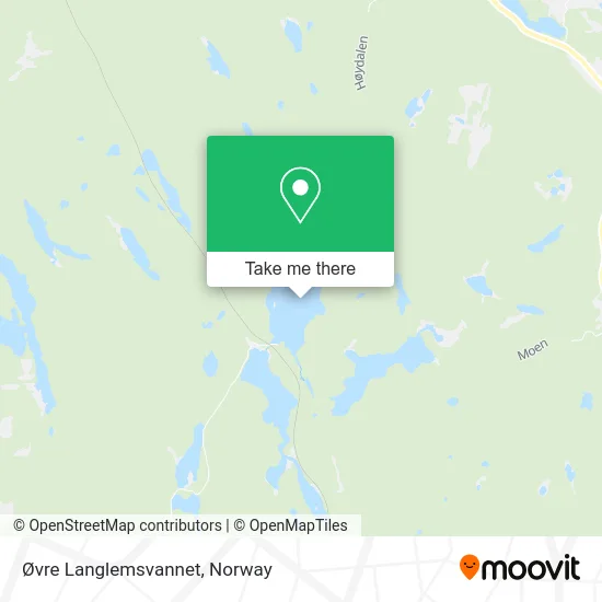 Øvre Langlemsvannet map