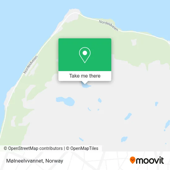 Mølneelvvannet map