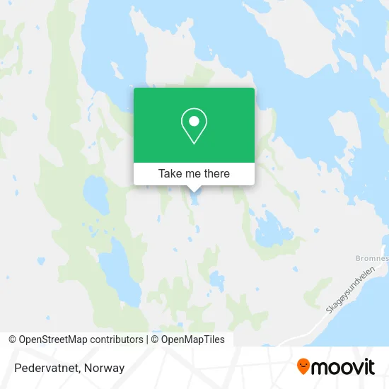 Pedervatnet map