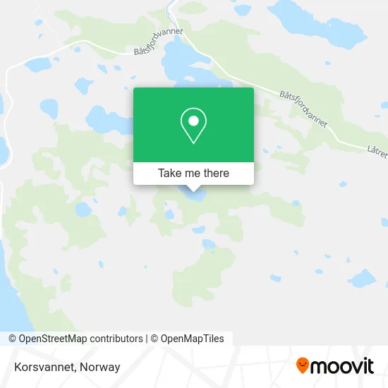 Korsvannet map