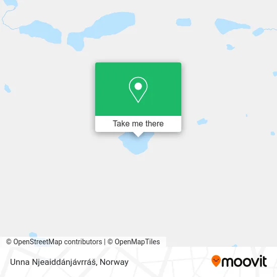 Unna Njeaiddánjávrráš map