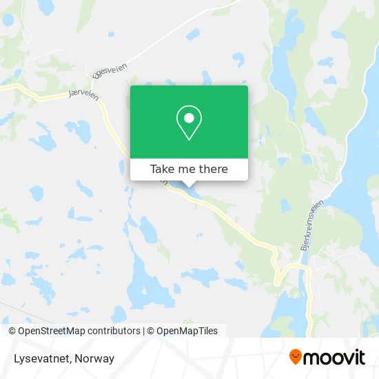 Lysevatnet map