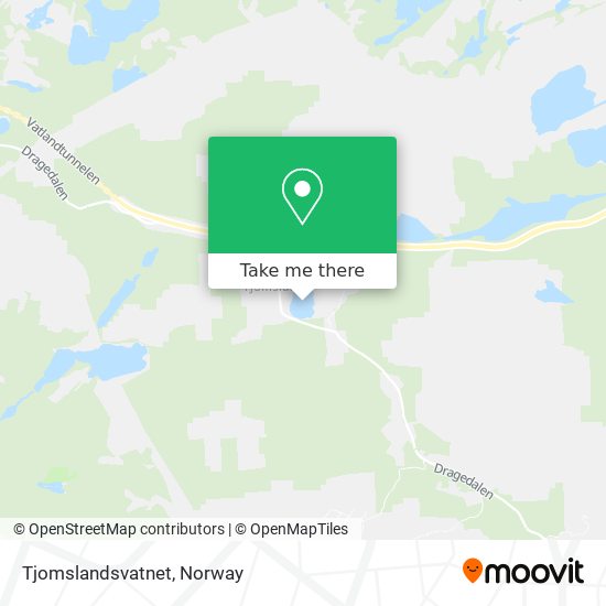 Tjomslandsvatnet map