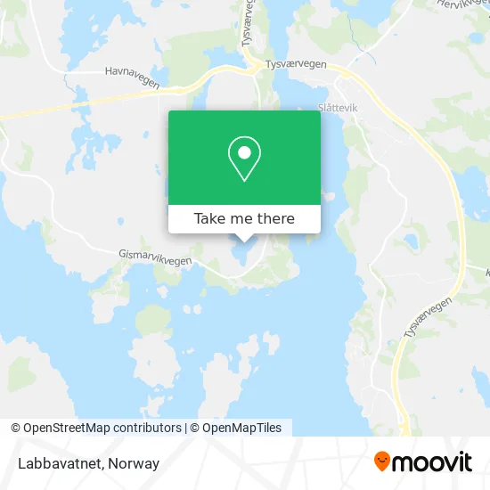 Labbavatnet map