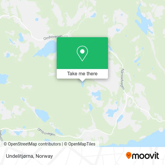 Undelitjørna map