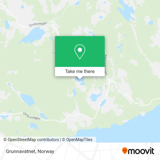 Grunnavatnet map