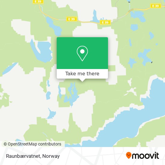 Raunbærvatnet map