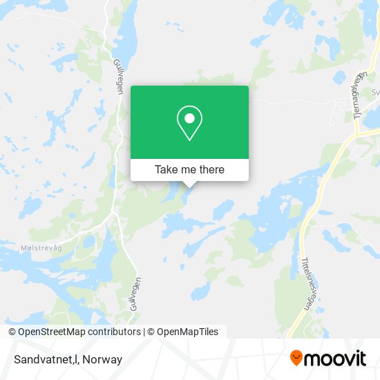 Sandvatnet,l map