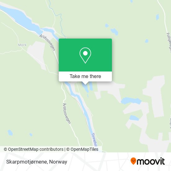 Skarpmotjørnene map