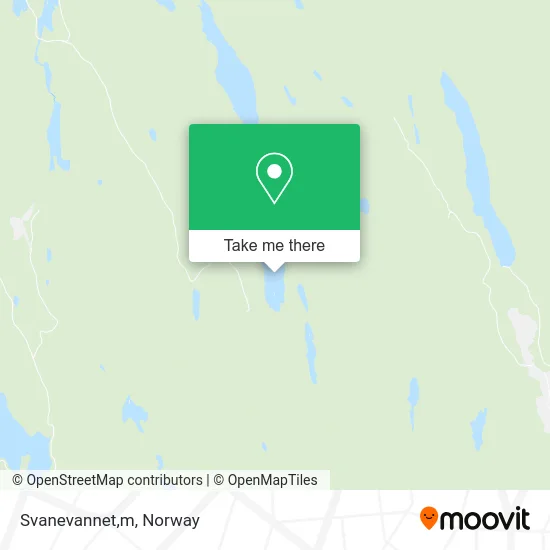 Svanevannet,m map