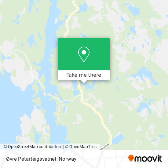 Øvre Petarteigsvatnet map