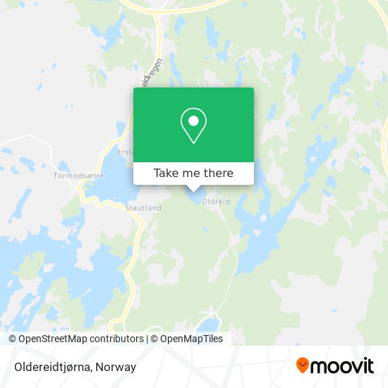 Oldereidtjørna map