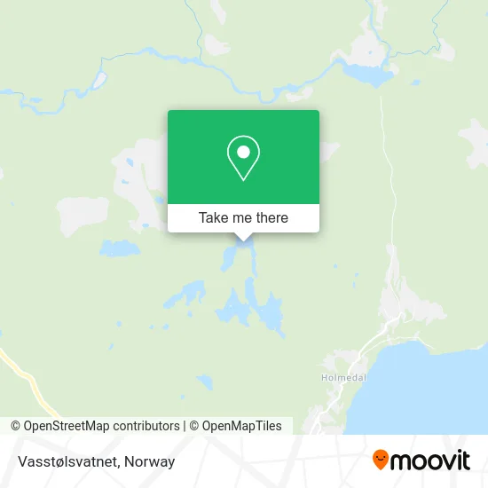 Vasstølsvatnet map