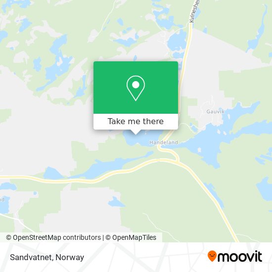 Sandvatnet map