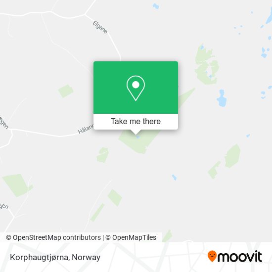 Korphaugtjørna map