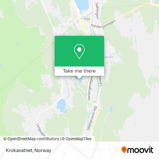 Krokavatnet map