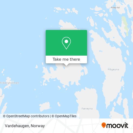 Vardehaugen map