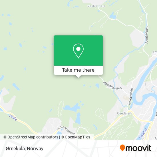 Ørnekula map