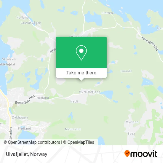 Ulvafjellet map