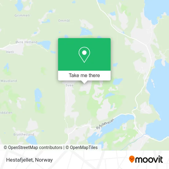 Hestafjellet map