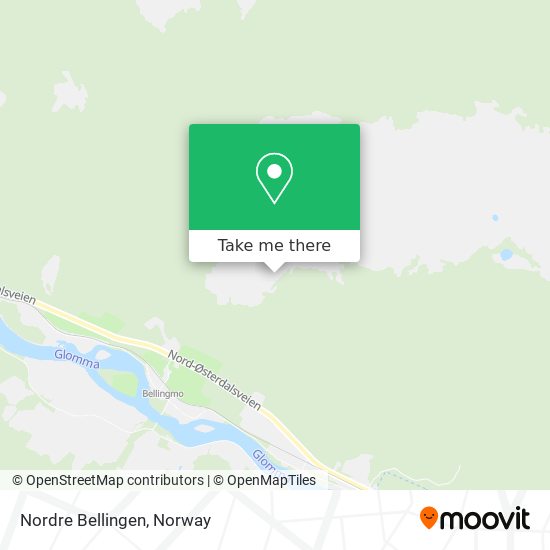 Nordre Bellingen map