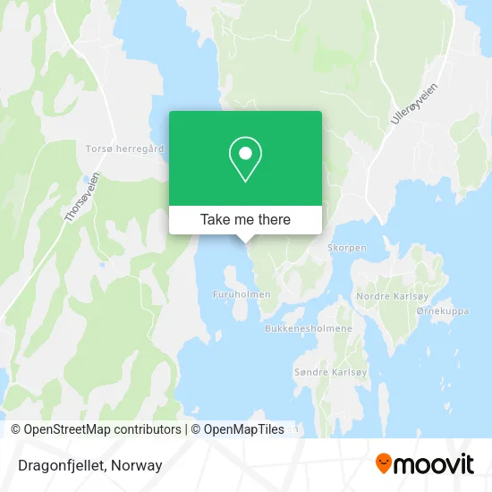 Dragonfjellet map