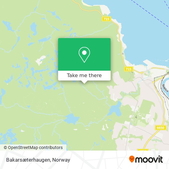 Bakarsæterhaugen map