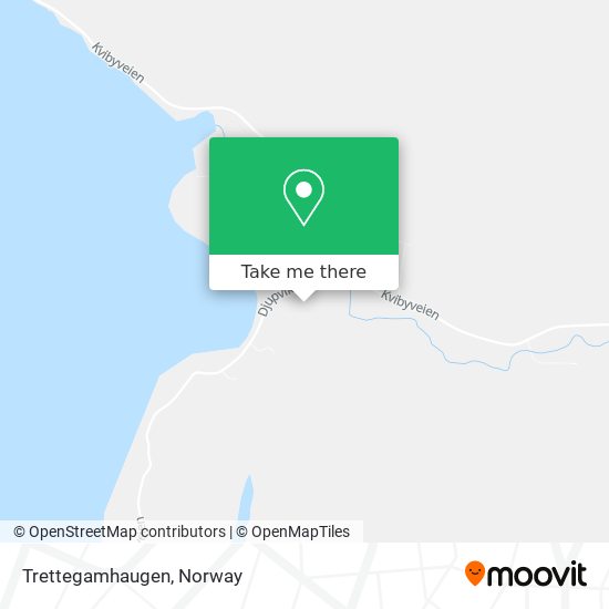 Trettegamhaugen map