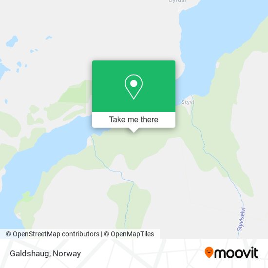 Galdshaug map