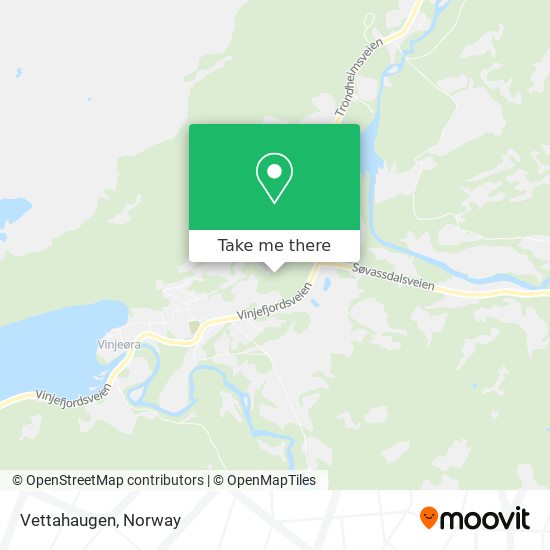 Vettahaugen map