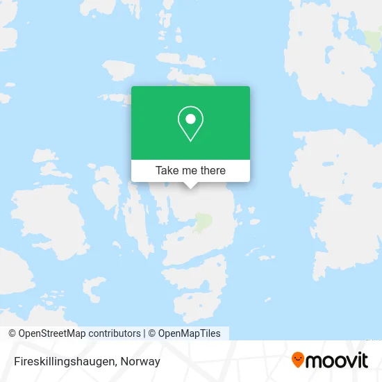 Fireskillingshaugen map
