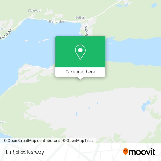 Litlfjellet map