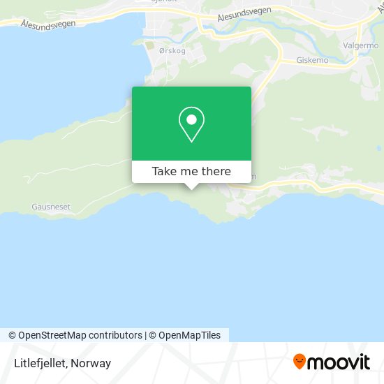 Litlefjellet map