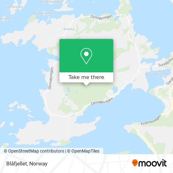 Blåfjellet map