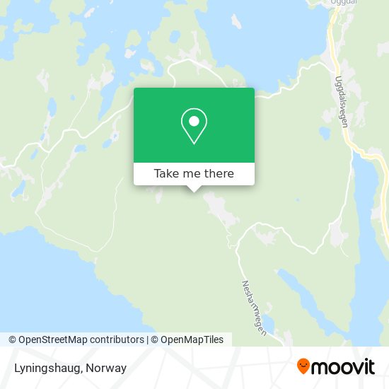 Lyningshaug map