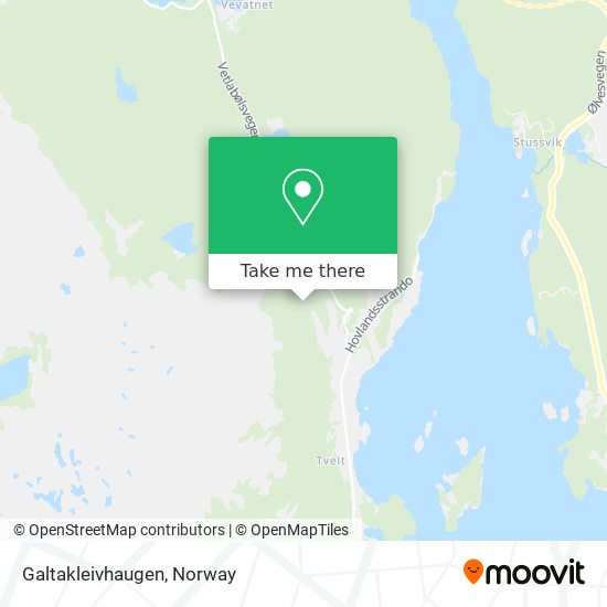 Galtakleivhaugen map