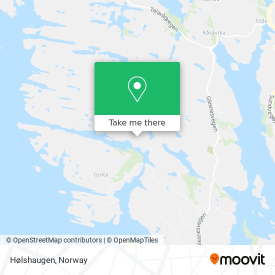 Hølshaugen map