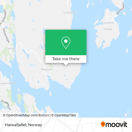Hansafjellet map