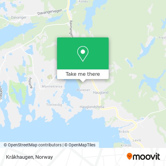 Kråkhaugen map